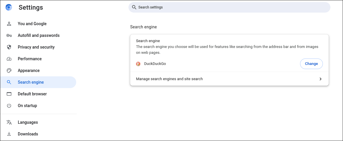 Setting a Search Engine